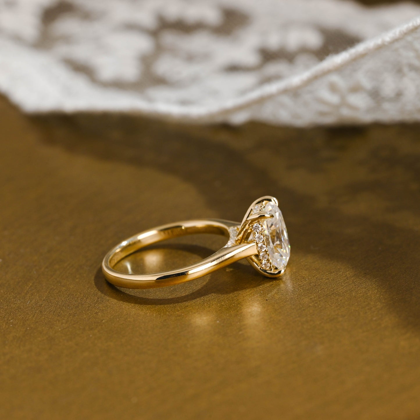 2 CT Round Three Stones Lab Grown Diamond Engagement Ring