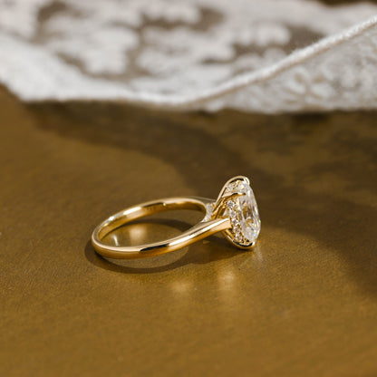 2 CT Round Three Stones Lab Grown Diamond Engagement Ring