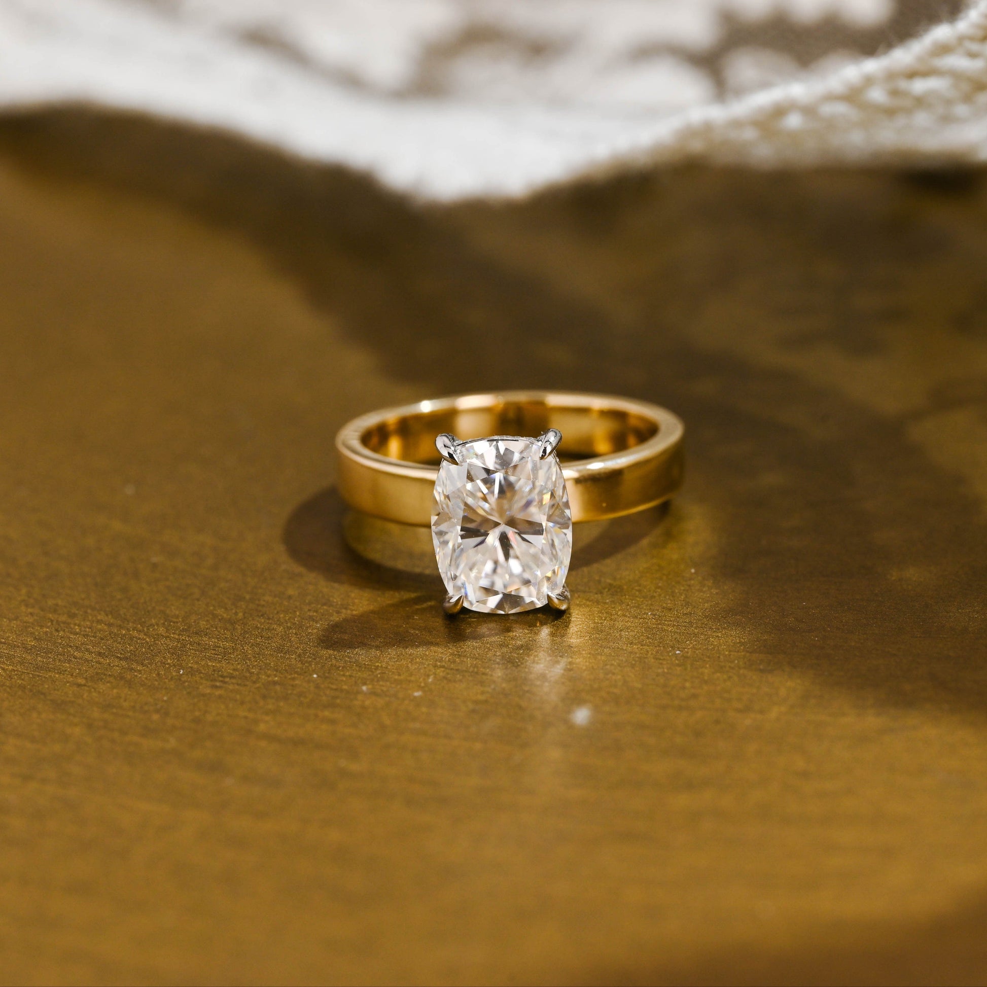2 CT Round Three Stones Lab Grown Diamond Engagement Ring