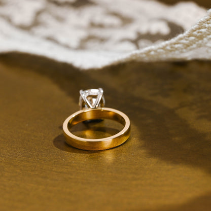 2 CT Round Three Stones Lab Grown Diamond Engagement Ring