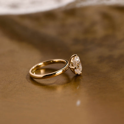 2 CT Round Three Stones Lab Grown Diamond Engagement Ring