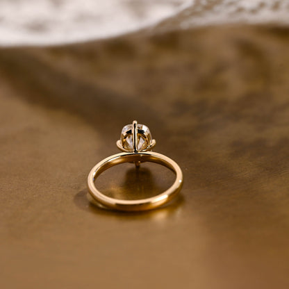 2 CT Round Three Stones Lab Grown Diamond Engagement Ring