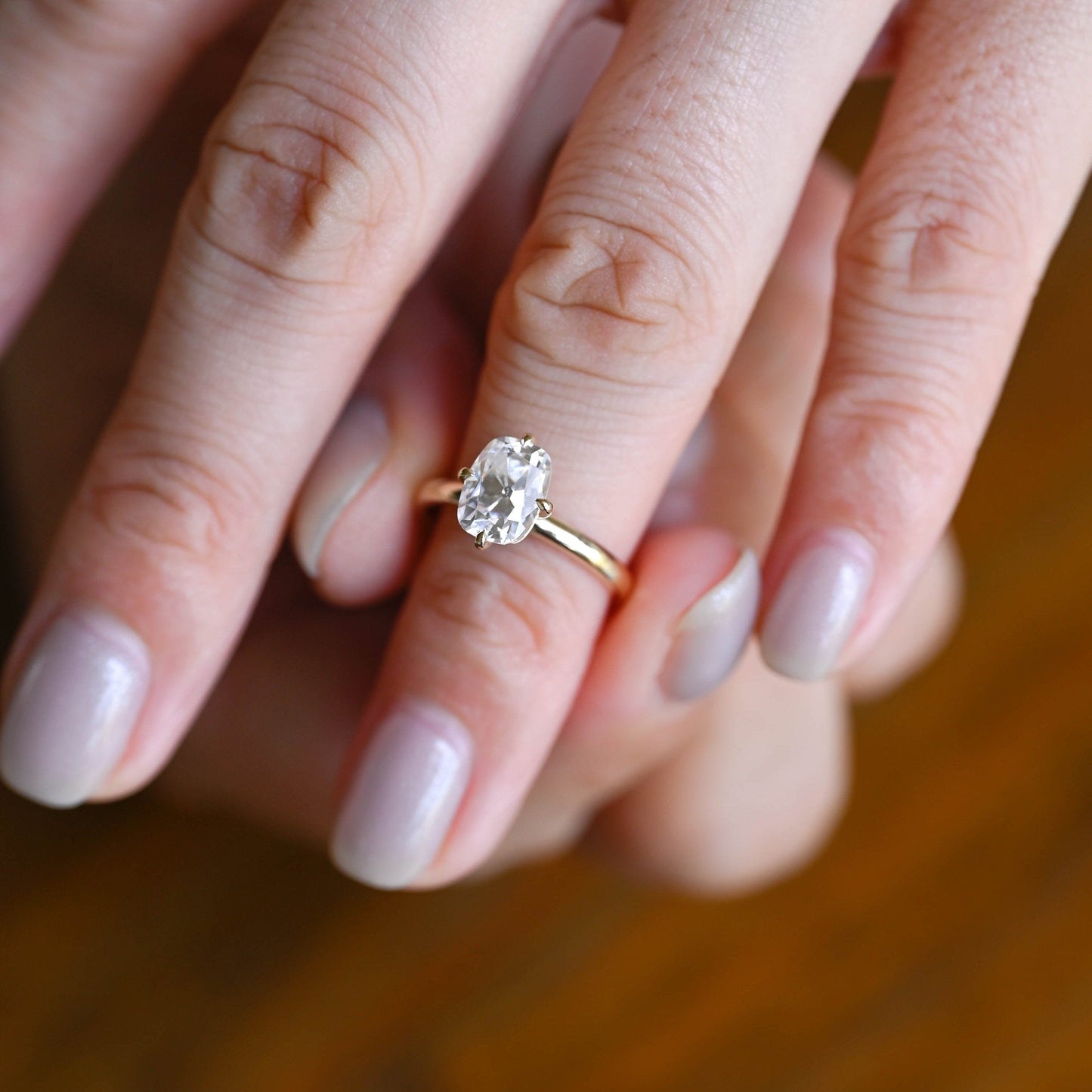 2 CT Round Three Stones Lab Grown Diamond Engagement Ring