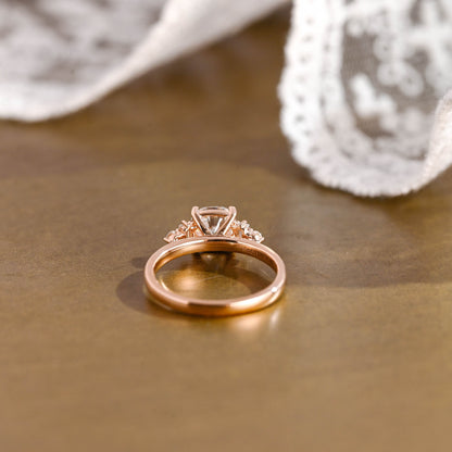 2 CT Round Three Stones Lab Grown Diamond Engagement Ring