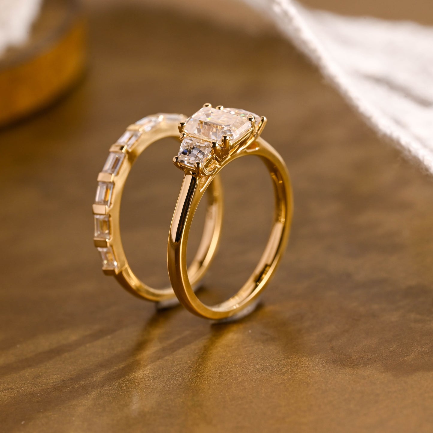 3.0 CT Round Pave Lab Grown Diamond Bridal Set