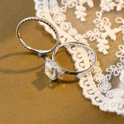 3.0 CT Round Pave Lab Grown Diamond Bridal Set