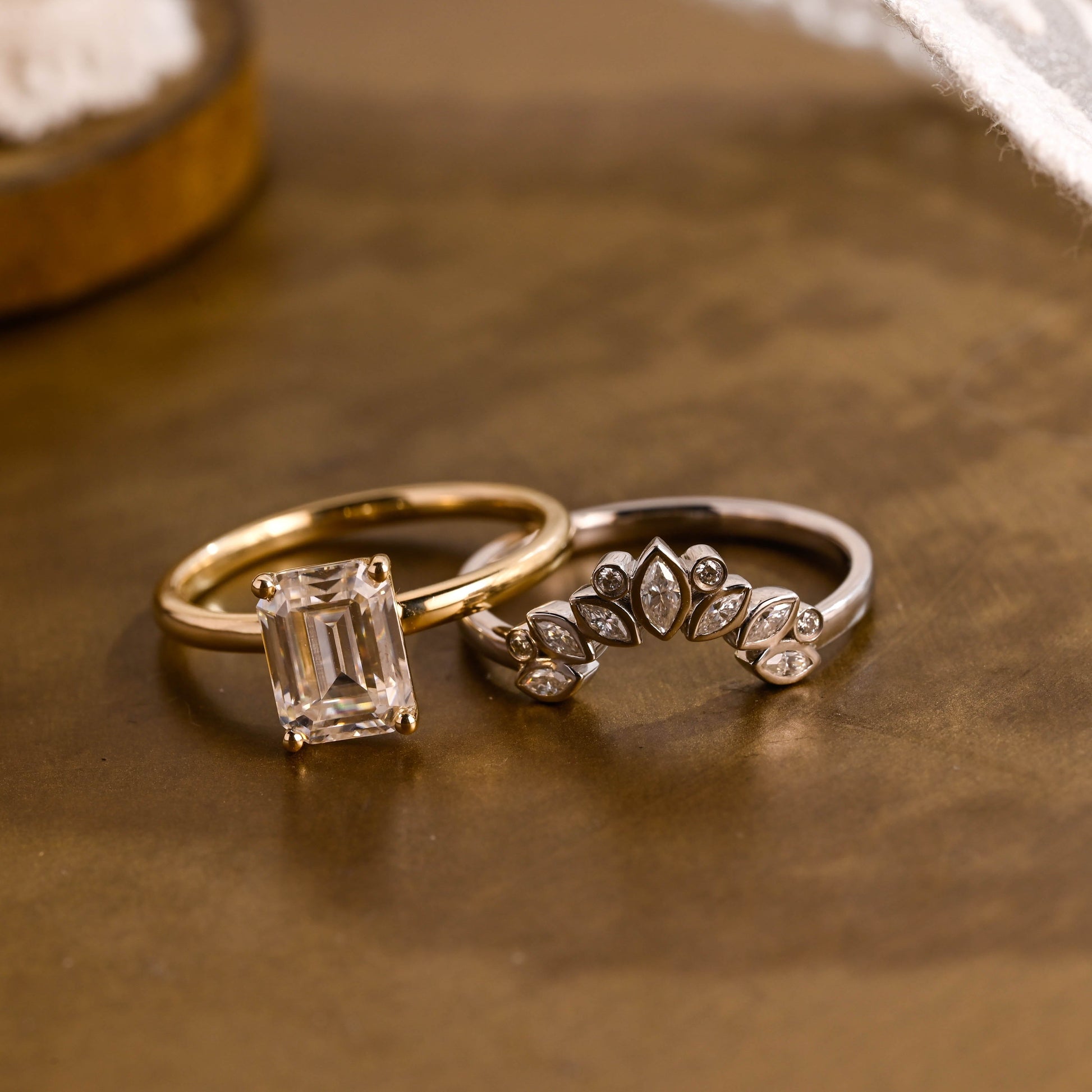 3.0 CT Round Pave Lab Grown Diamond Bridal Set