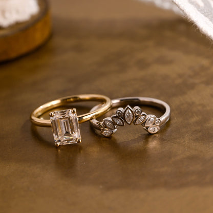 3.0 CT Round Pave Lab Grown Diamond Bridal Set