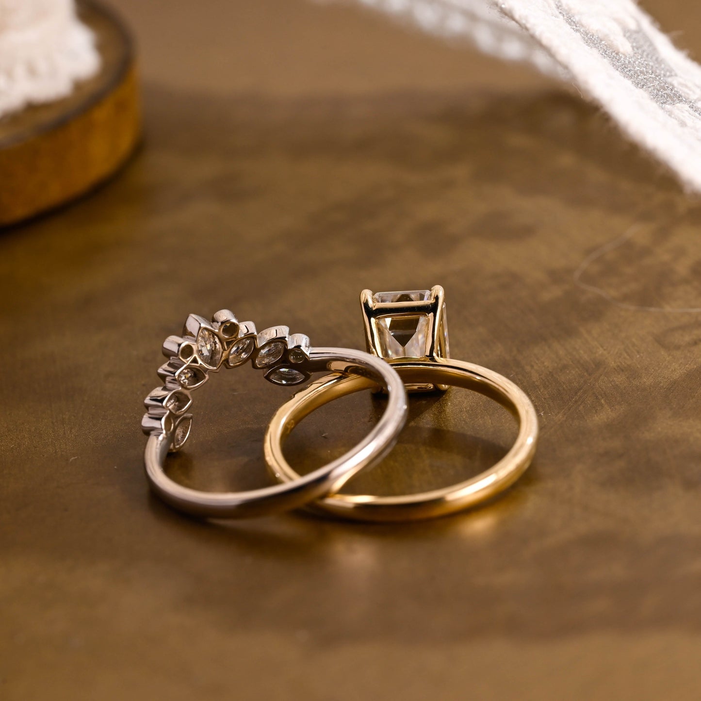 3.0 CT Round Pave Lab Grown Diamond Bridal Set