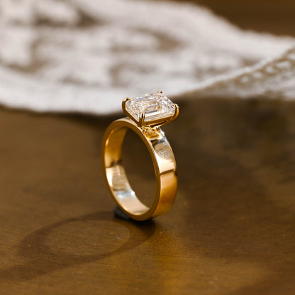 2 CT Round Three Stones Lab Grown Diamond Engagement Ring