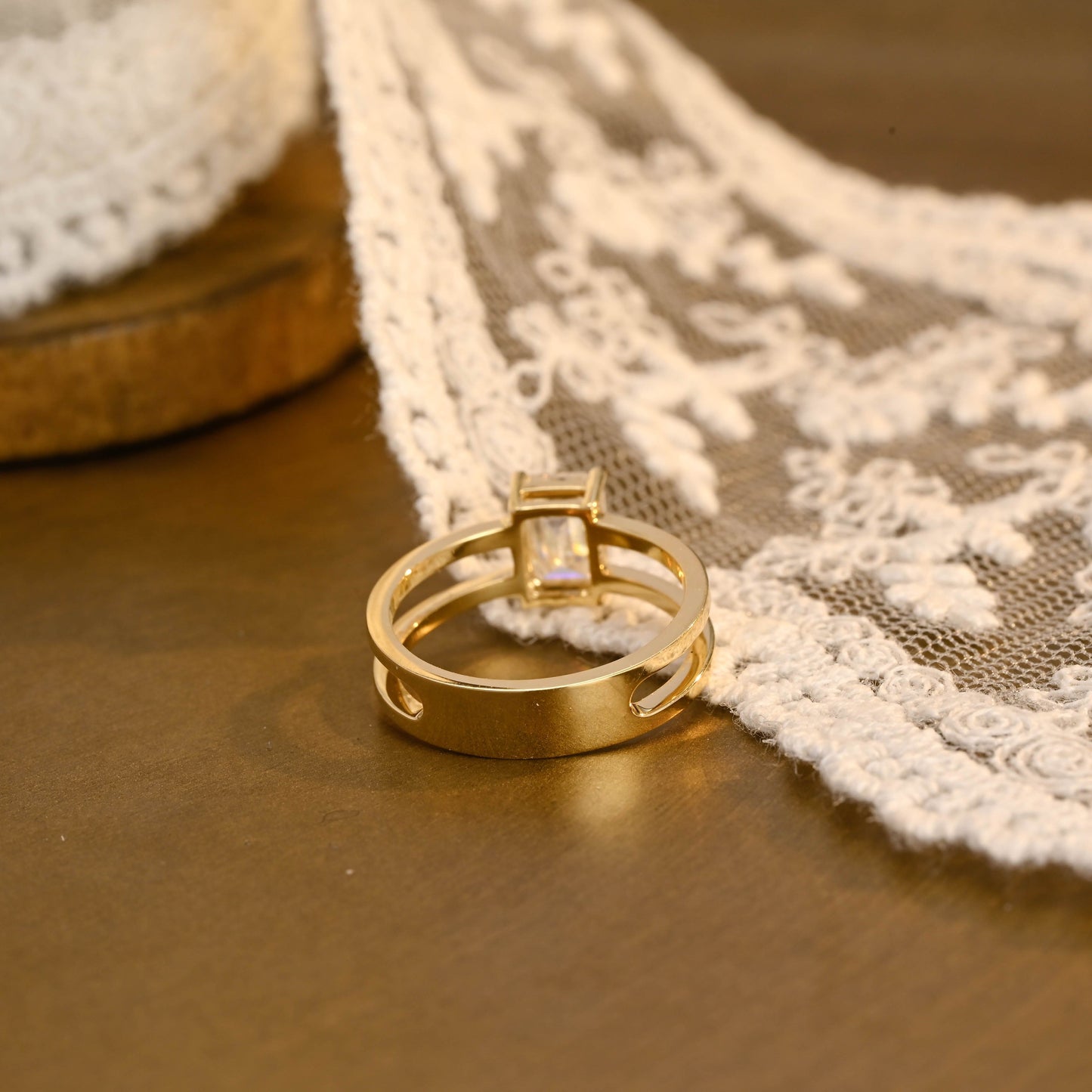 2 CT Round Three Stones Lab Grown Diamond Engagement Ring