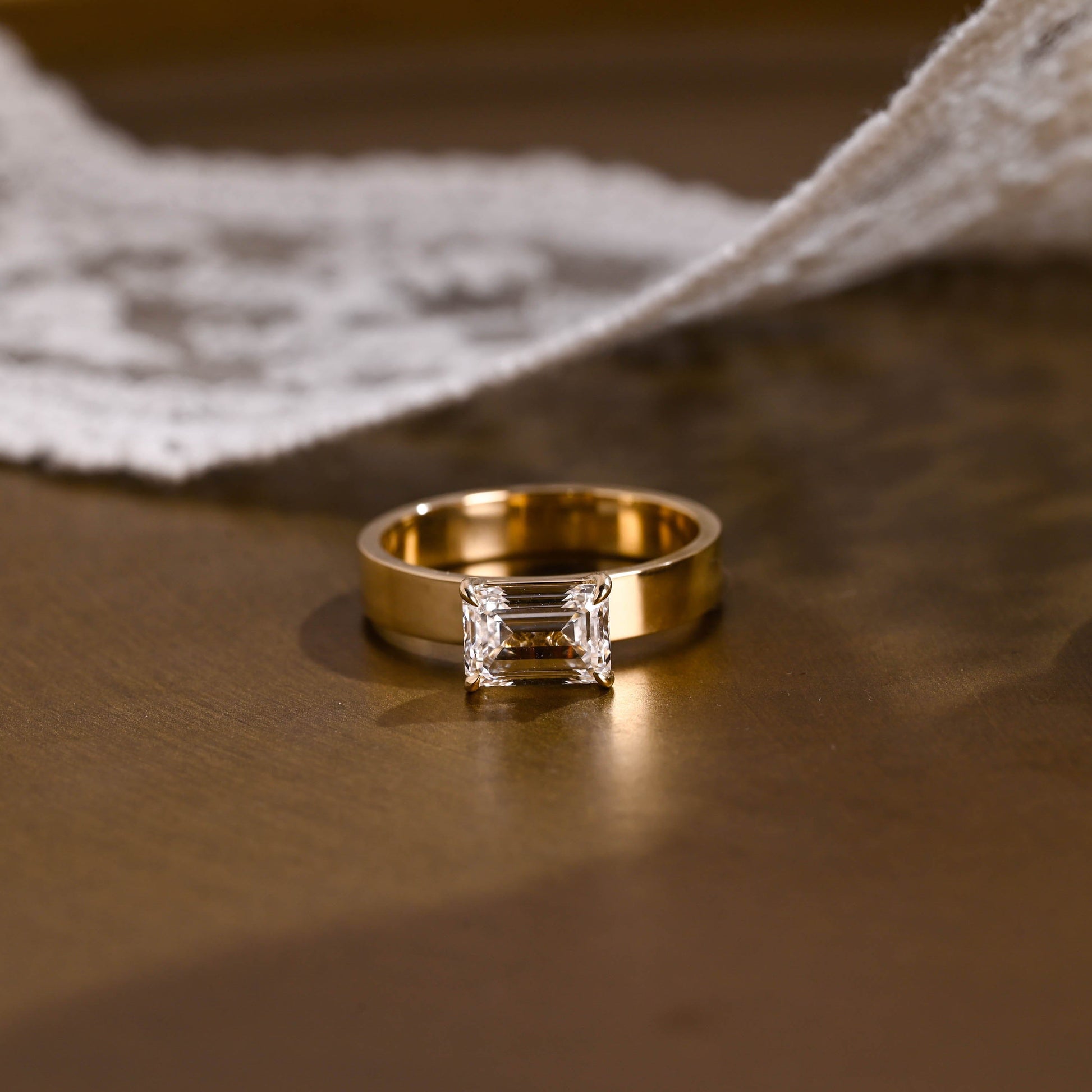 2 CT Round Three Stones Lab Grown Diamond Engagement Ring