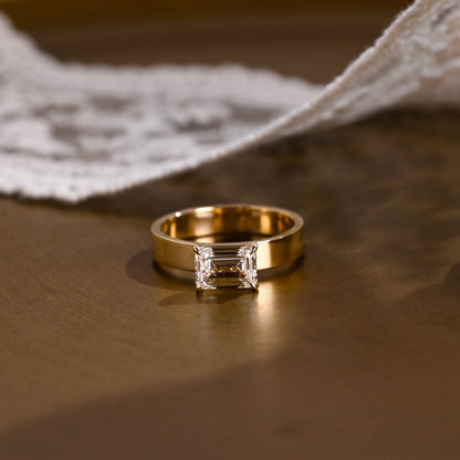 2 CT Round Three Stones Lab Grown Diamond Engagement Ring