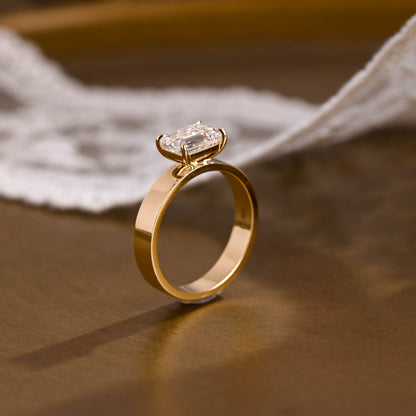 2 CT Round Three Stones Lab Grown Diamond Engagement Ring