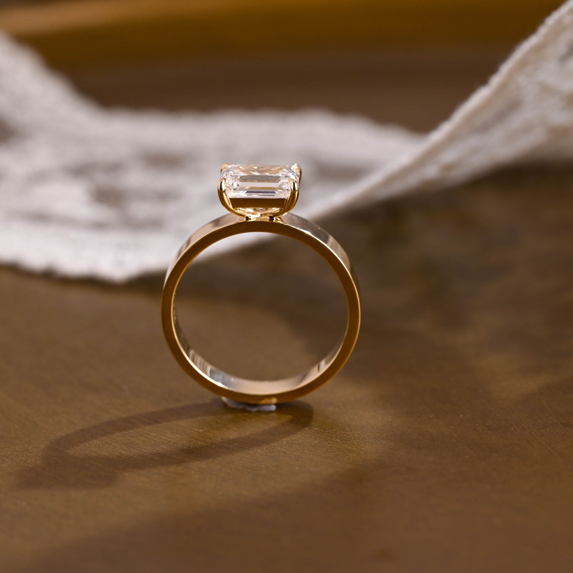 2 CT Round Three Stones Lab Grown Diamond Engagement Ring