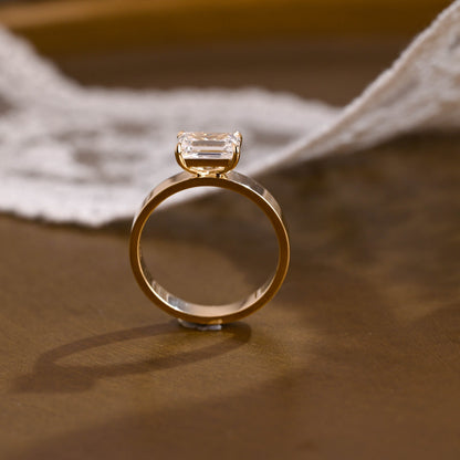 2 CT Round Three Stones Lab Grown Diamond Engagement Ring