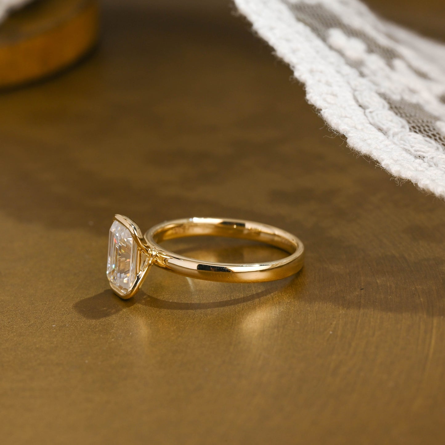 2 CT Round Three Stones Lab Grown Diamond Engagement Ring