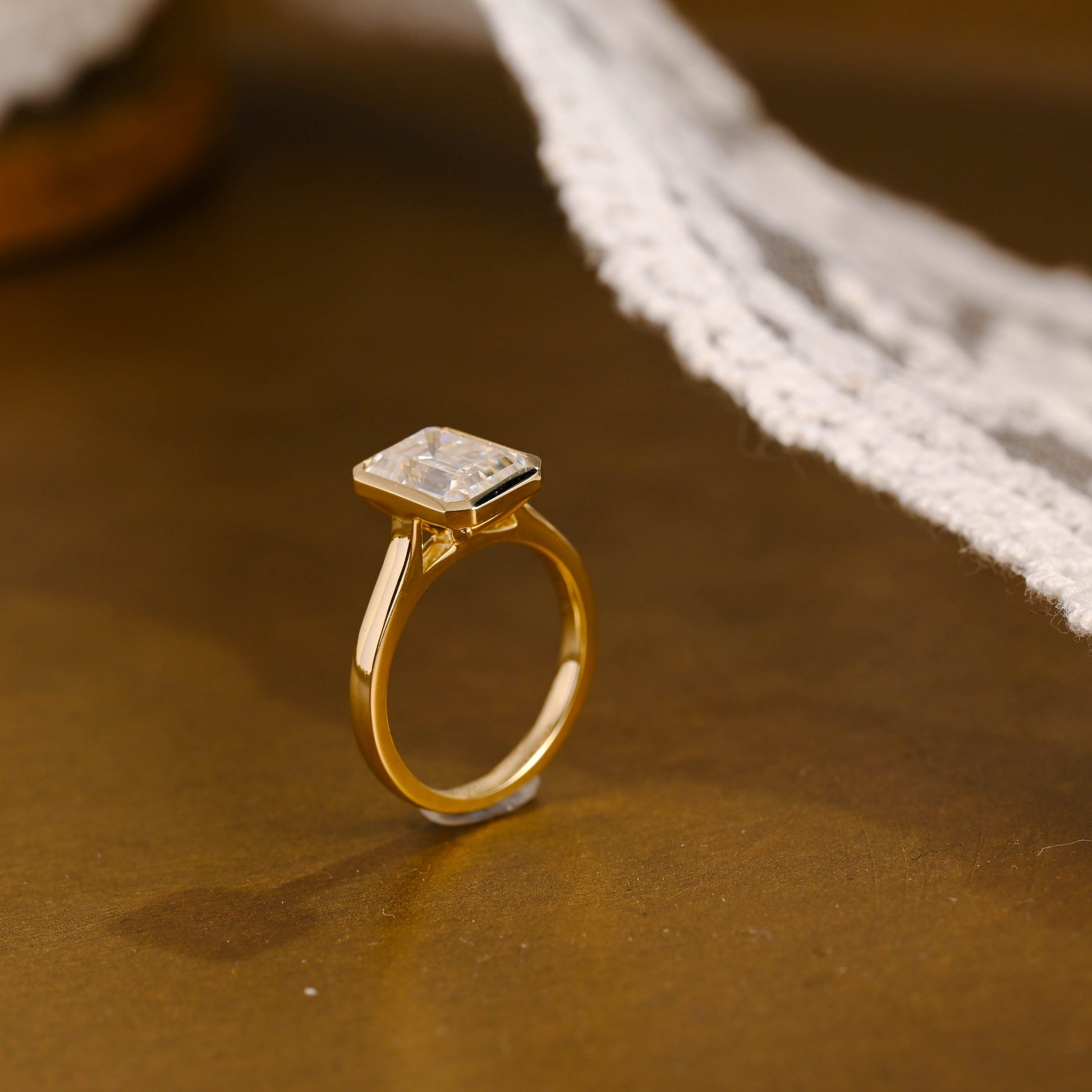 2 CT Round Three Stones Lab Grown Diamond Engagement Ring