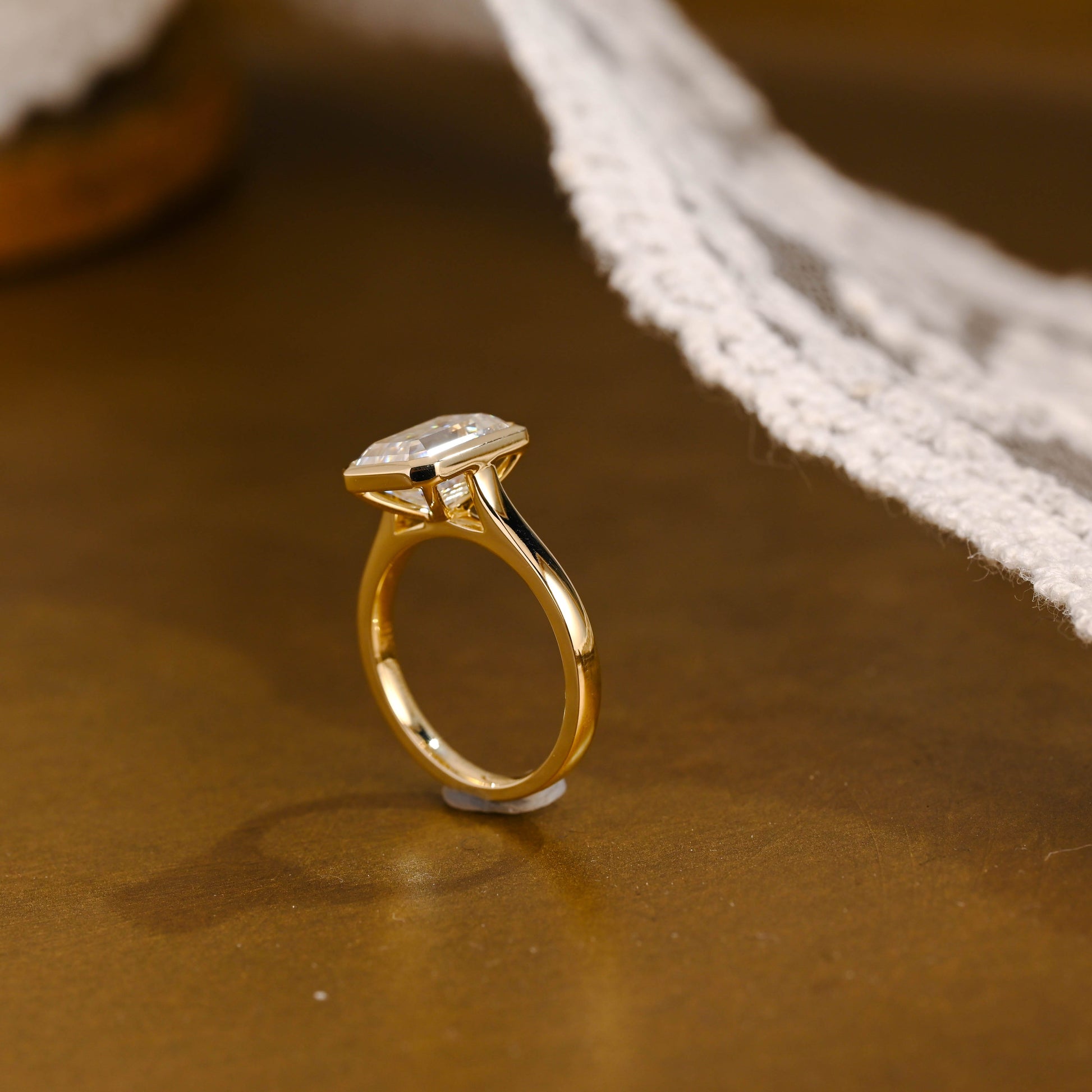 2 CT Round Three Stones Lab Grown Diamond Engagement Ring
