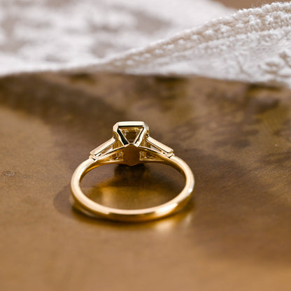 2 CT Round Three Stones Lab Grown Diamond Engagement Ring