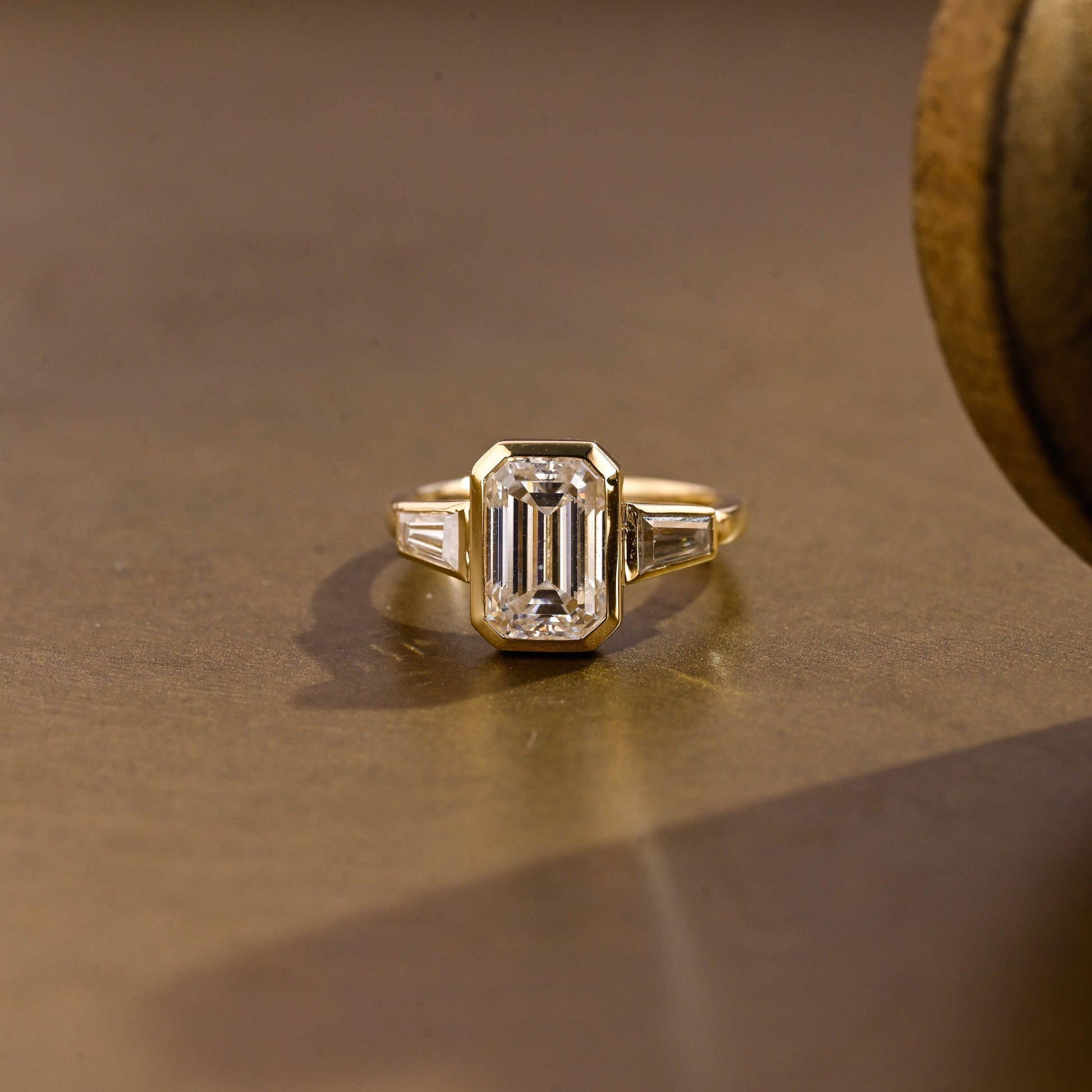2 CT Round Three Stones Lab Grown Diamond Engagement Ring