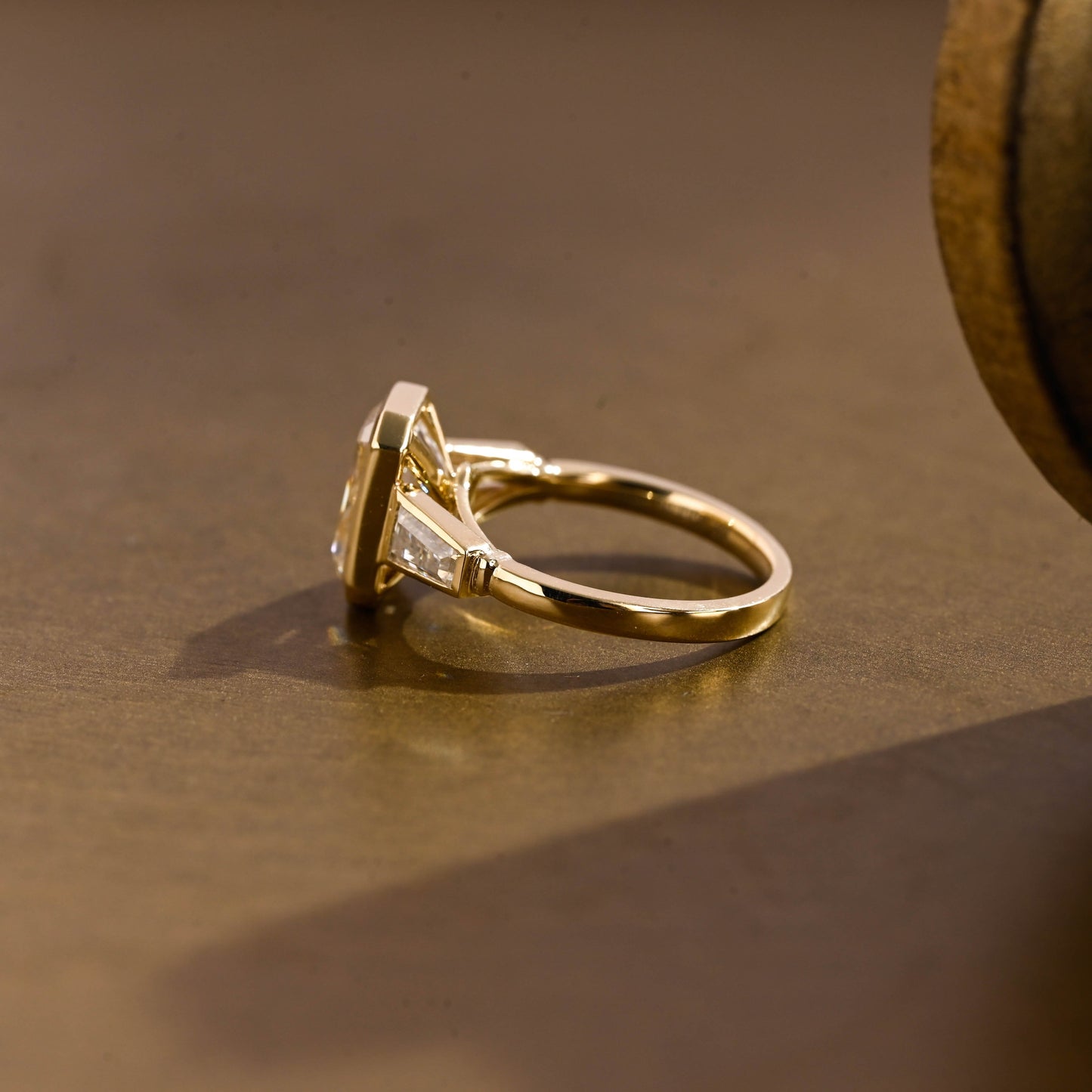 2 CT Round Three Stones Lab Grown Diamond Engagement Ring