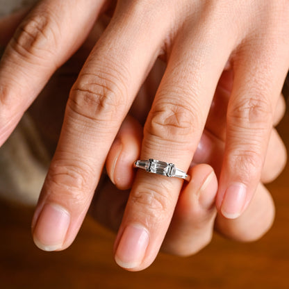 2 CT Round Three Stones Lab Grown Diamond Engagement Ring