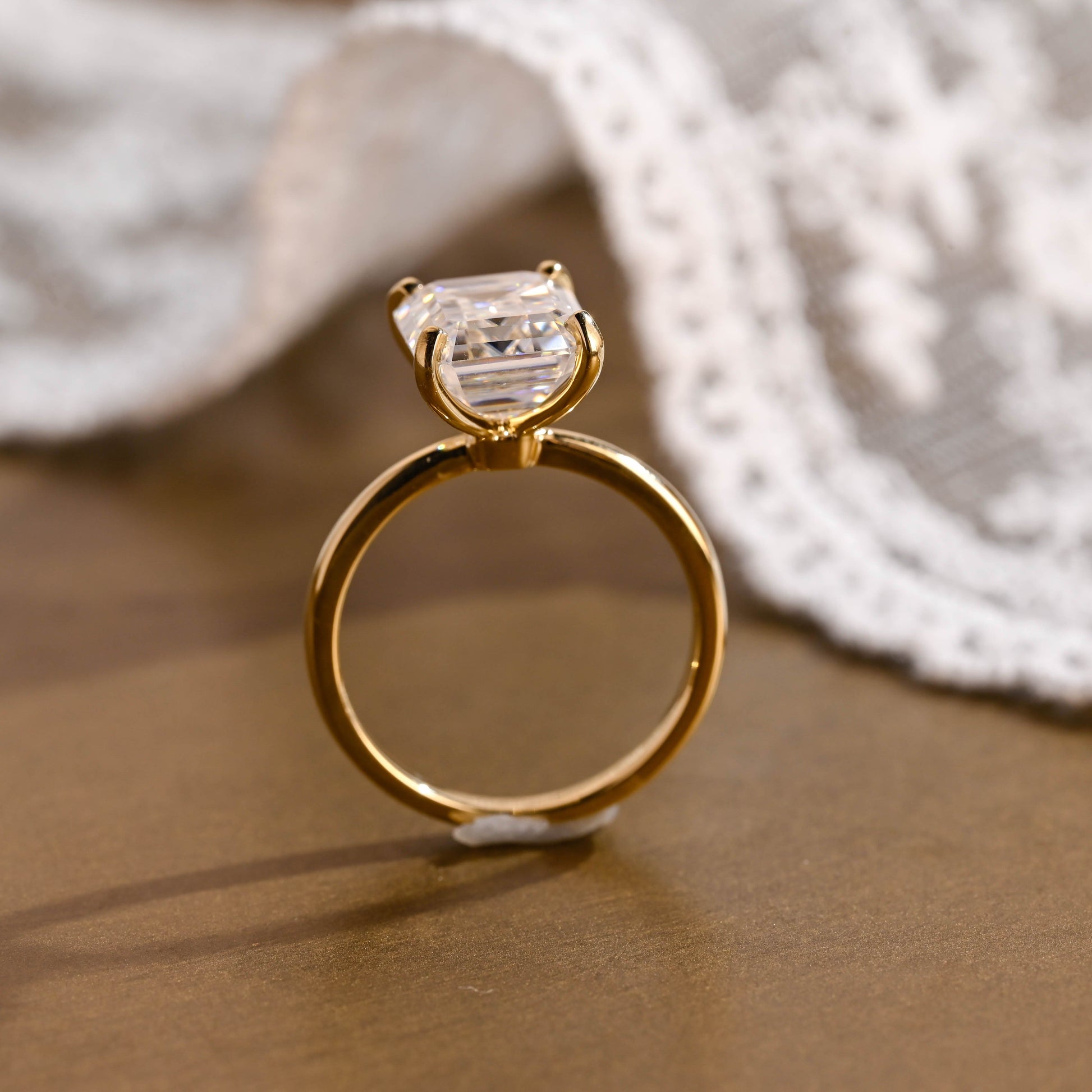 2 CT Round Three Stones Lab Grown Diamond Engagement Ring
