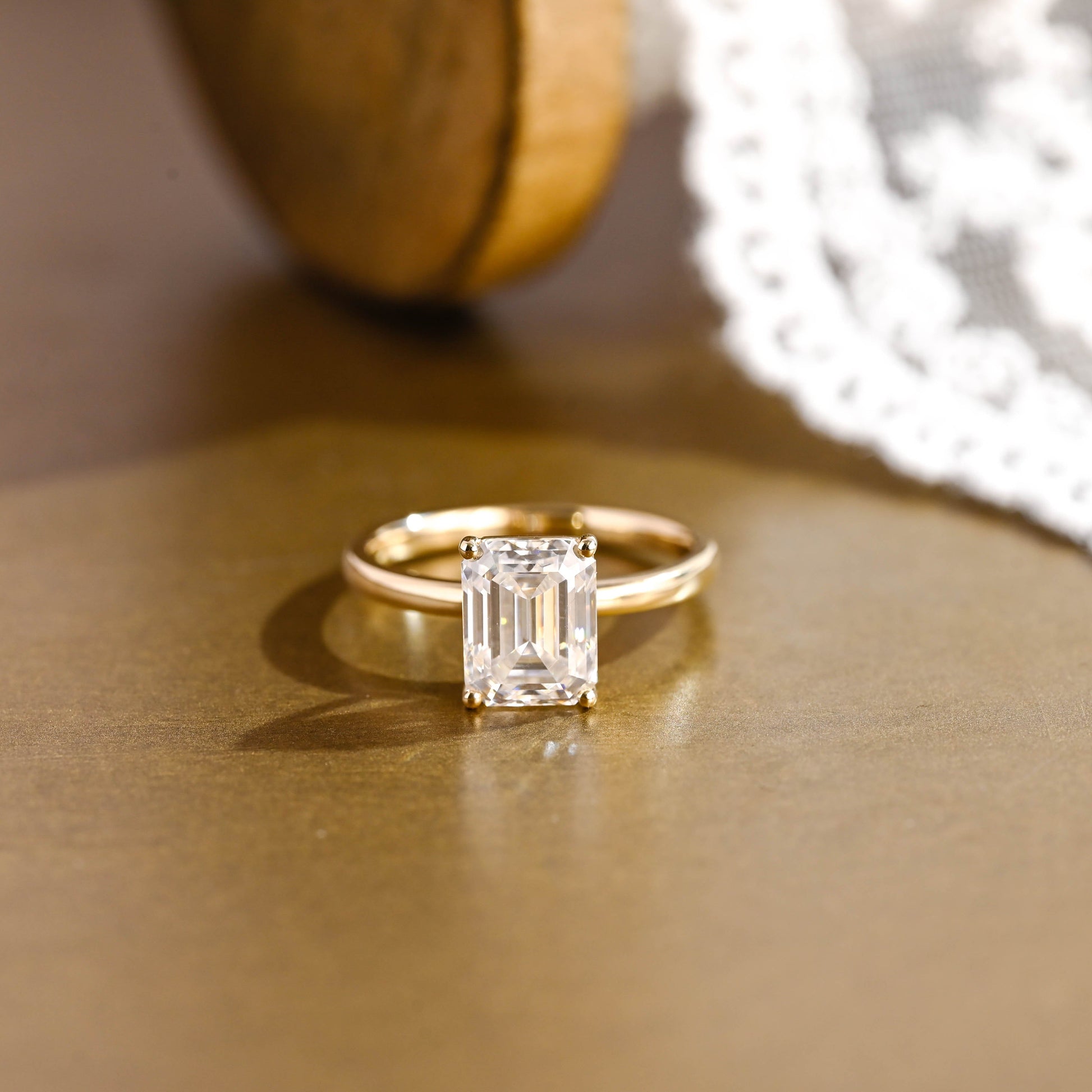 2 CT Round Three Stones Lab Grown Diamond Engagement Ring