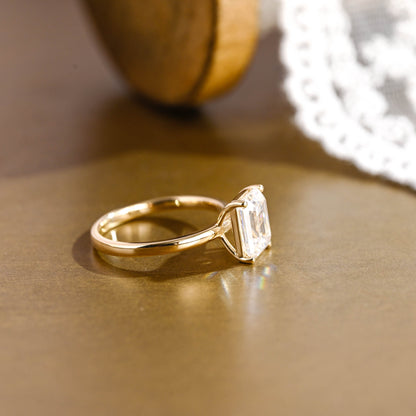 2 CT Round Three Stones Lab Grown Diamond Engagement Ring