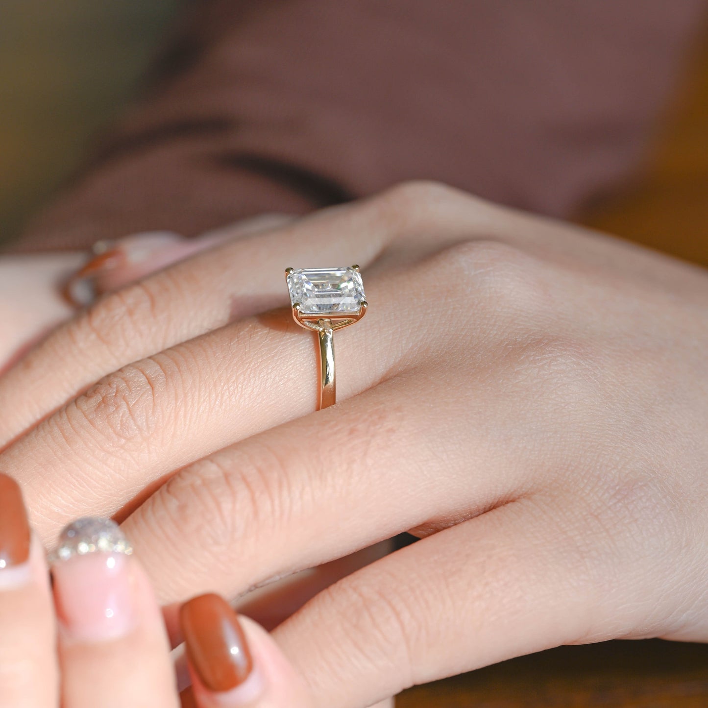 2 CT Round Three Stones Lab Grown Diamond Engagement Ring