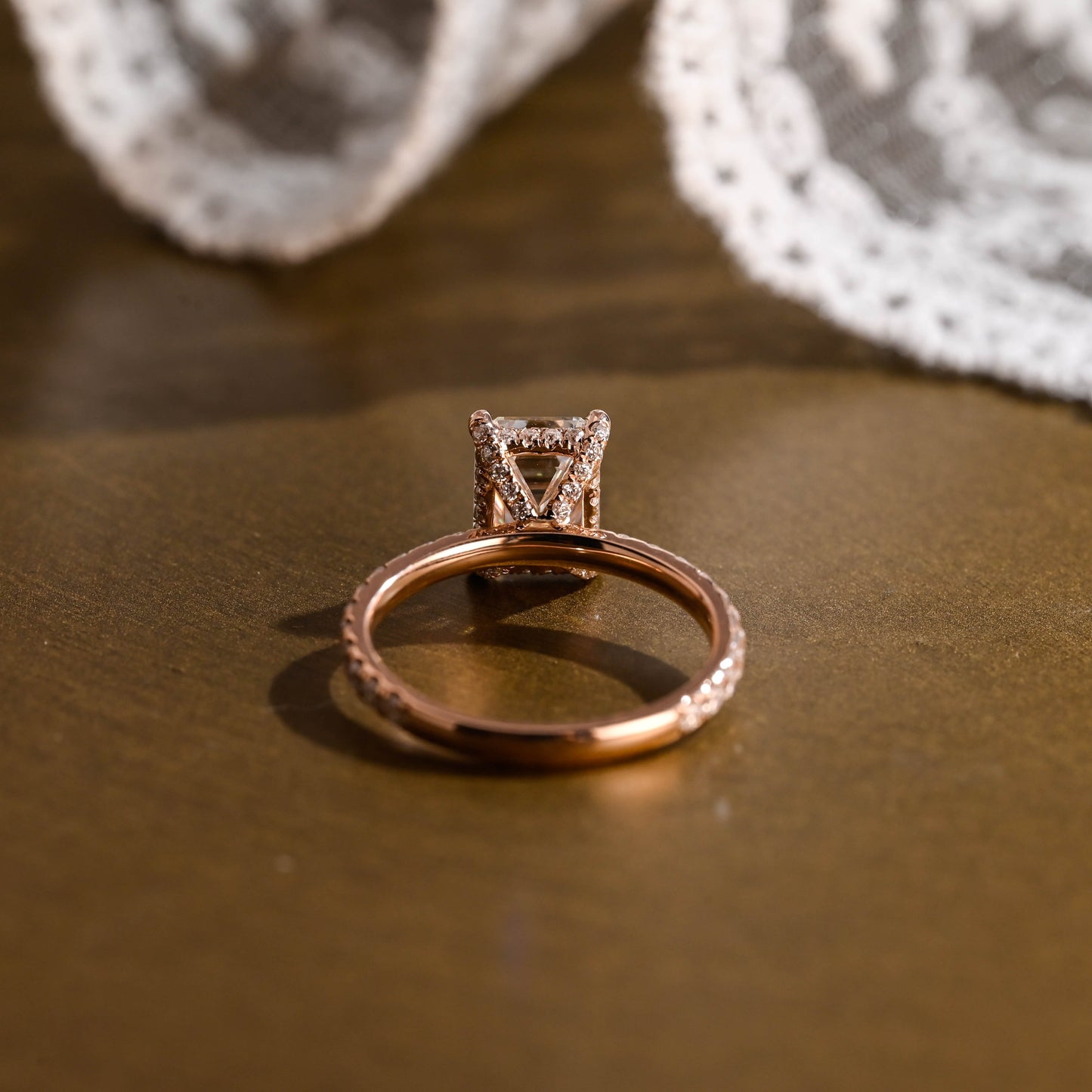 2 CT Round Three Stones Lab Grown Diamond Engagement Ring