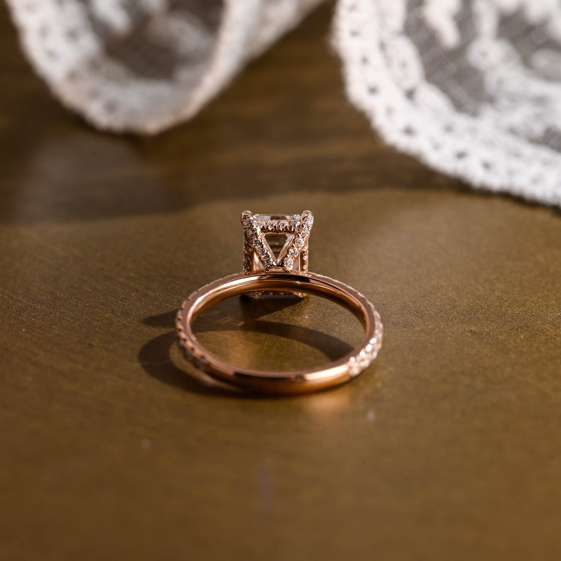 2 CT Round Three Stones Lab Grown Diamond Engagement Ring