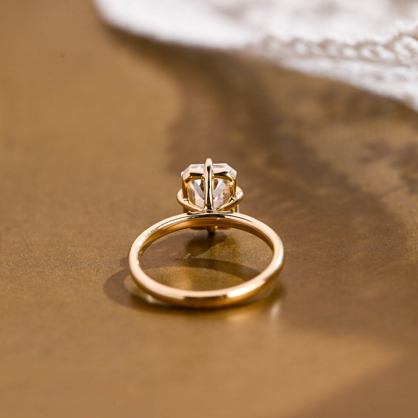 2 CT Round Three Stones Lab Grown Diamond Engagement Ring