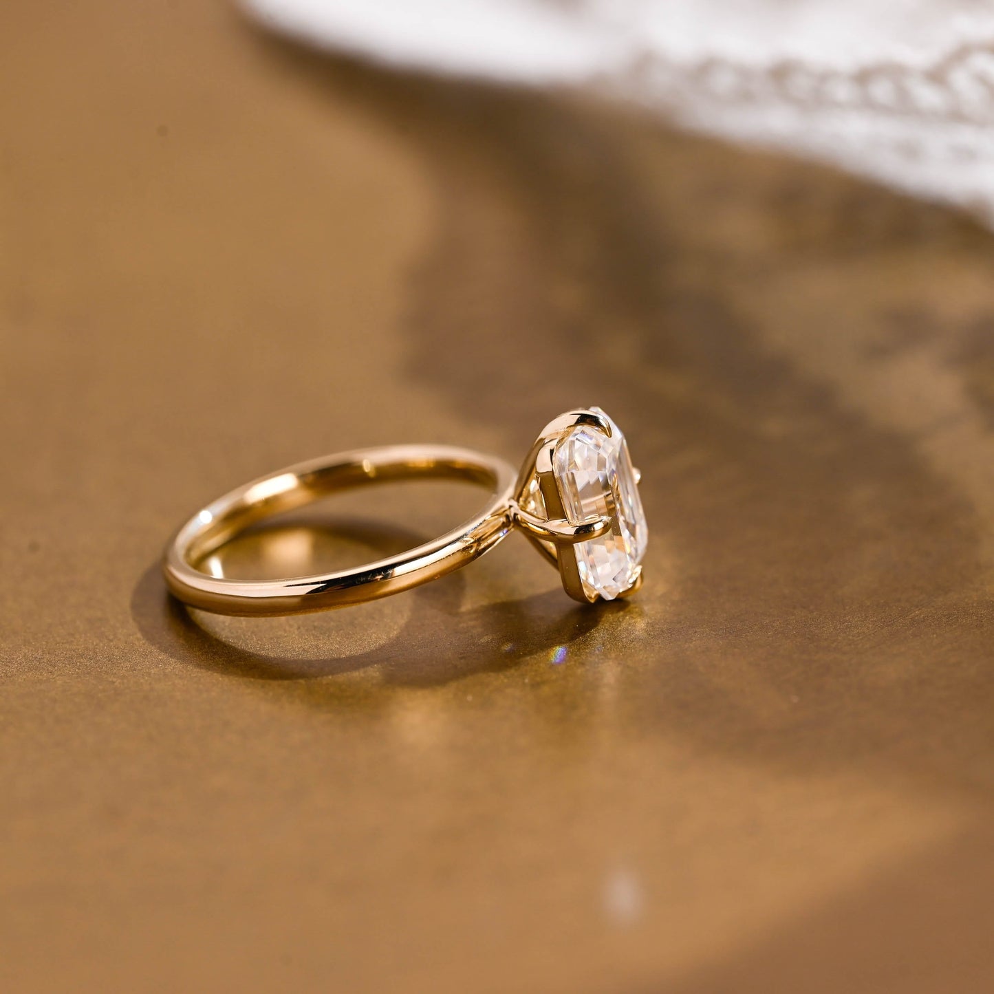 2 CT Round Three Stones Lab Grown Diamond Engagement Ring