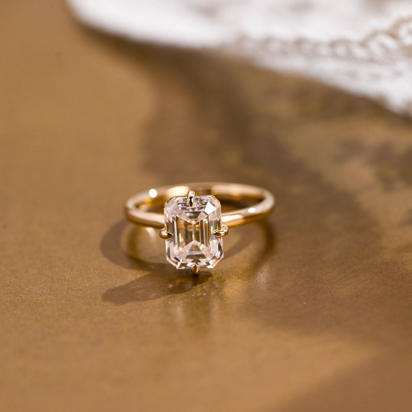 2 CT Round Three Stones Lab Grown Diamond Engagement Ring