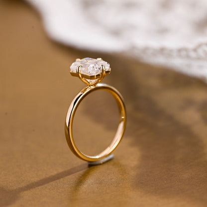 2 CT Round Three Stones Lab Grown Diamond Engagement Ring