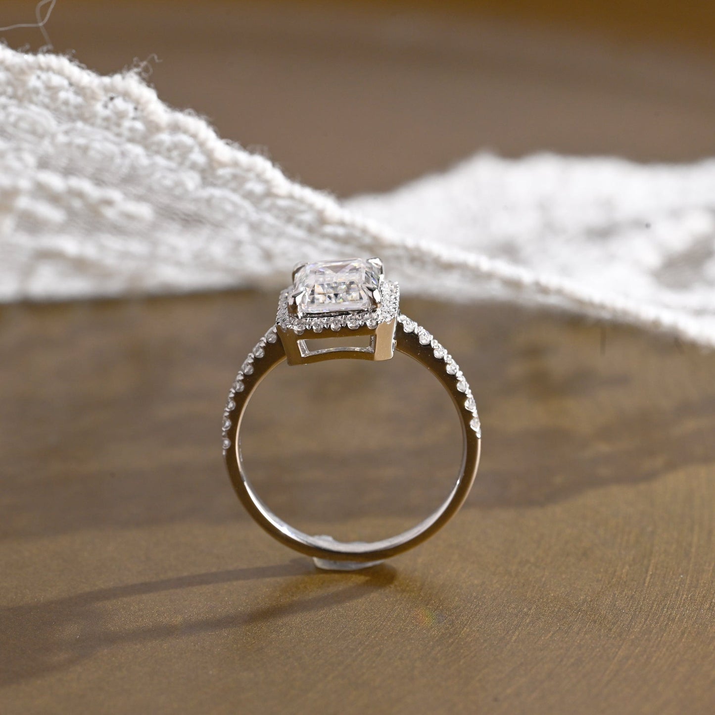 2 CT Round Three Stones Lab Grown Diamond Engagement Ring
