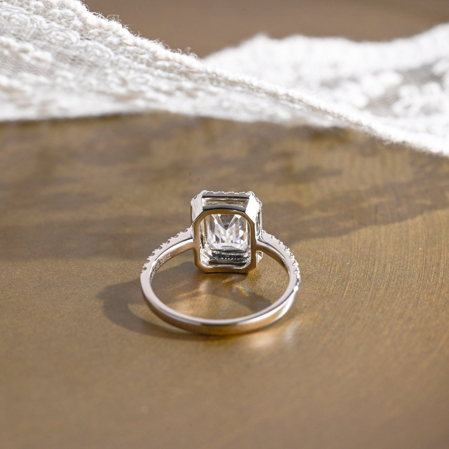 2 CT Round Three Stones Lab Grown Diamond Engagement Ring