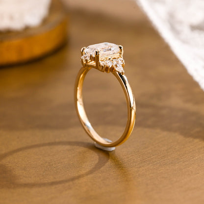 2 CT Round Three Stones Lab Grown Diamond Engagement Ring