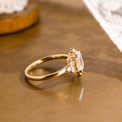 2 CT Round Three Stones Lab Grown Diamond Engagement Ring
