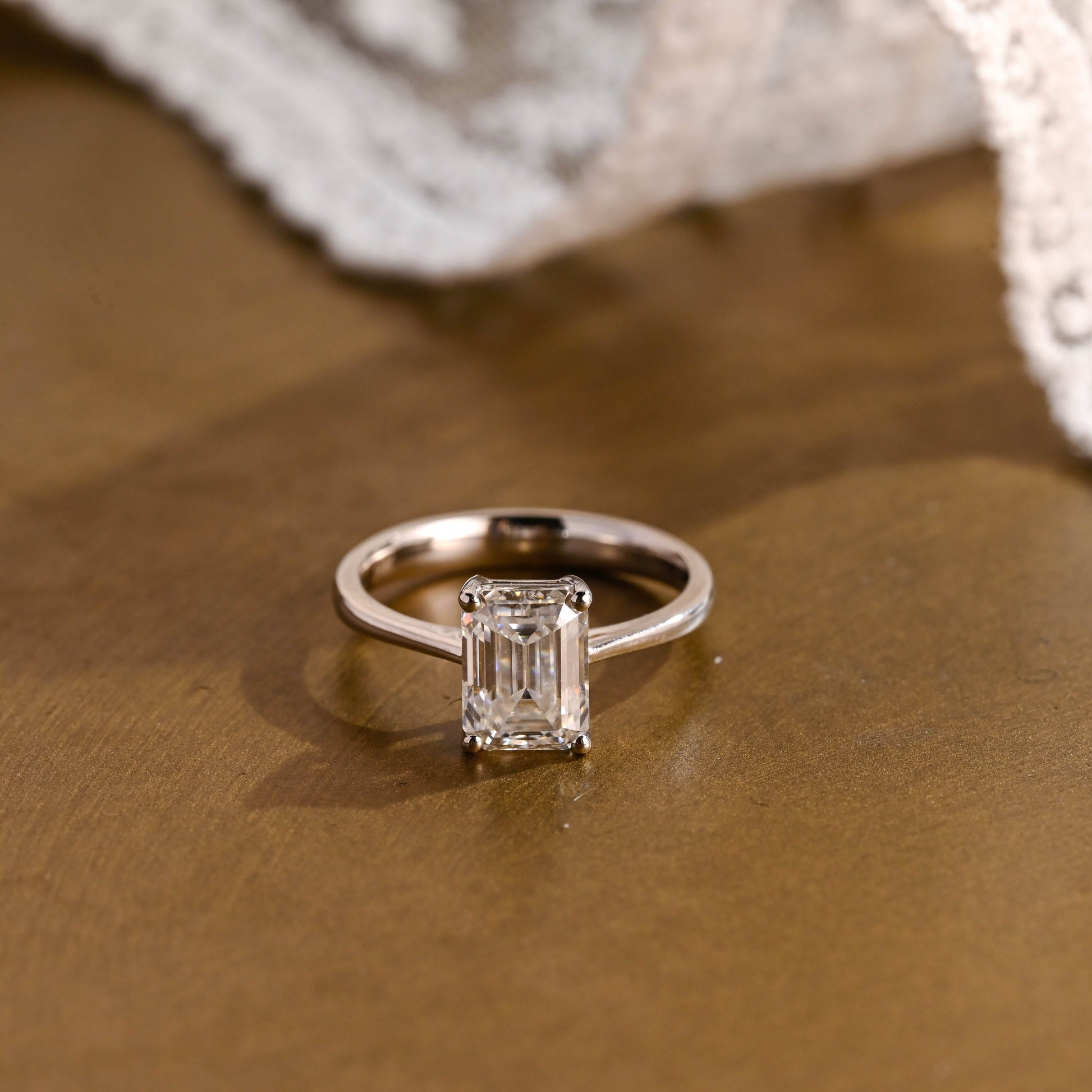 2 CT Round Three Stones Lab Grown Diamond Engagement Ring
