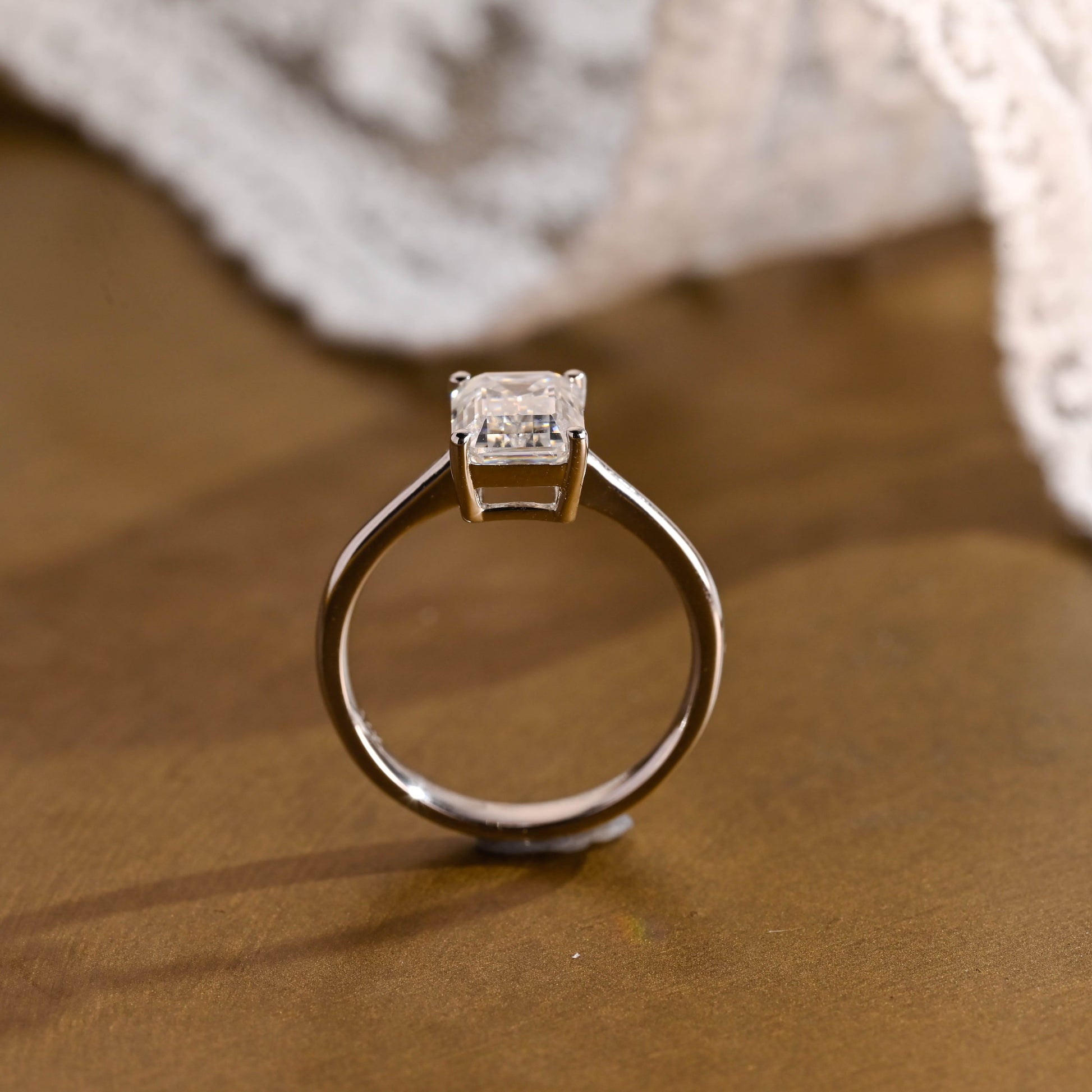 2 CT Round Three Stones Lab Grown Diamond Engagement Ring