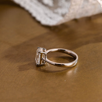 2 CT Round Three Stones Lab Grown Diamond Engagement Ring