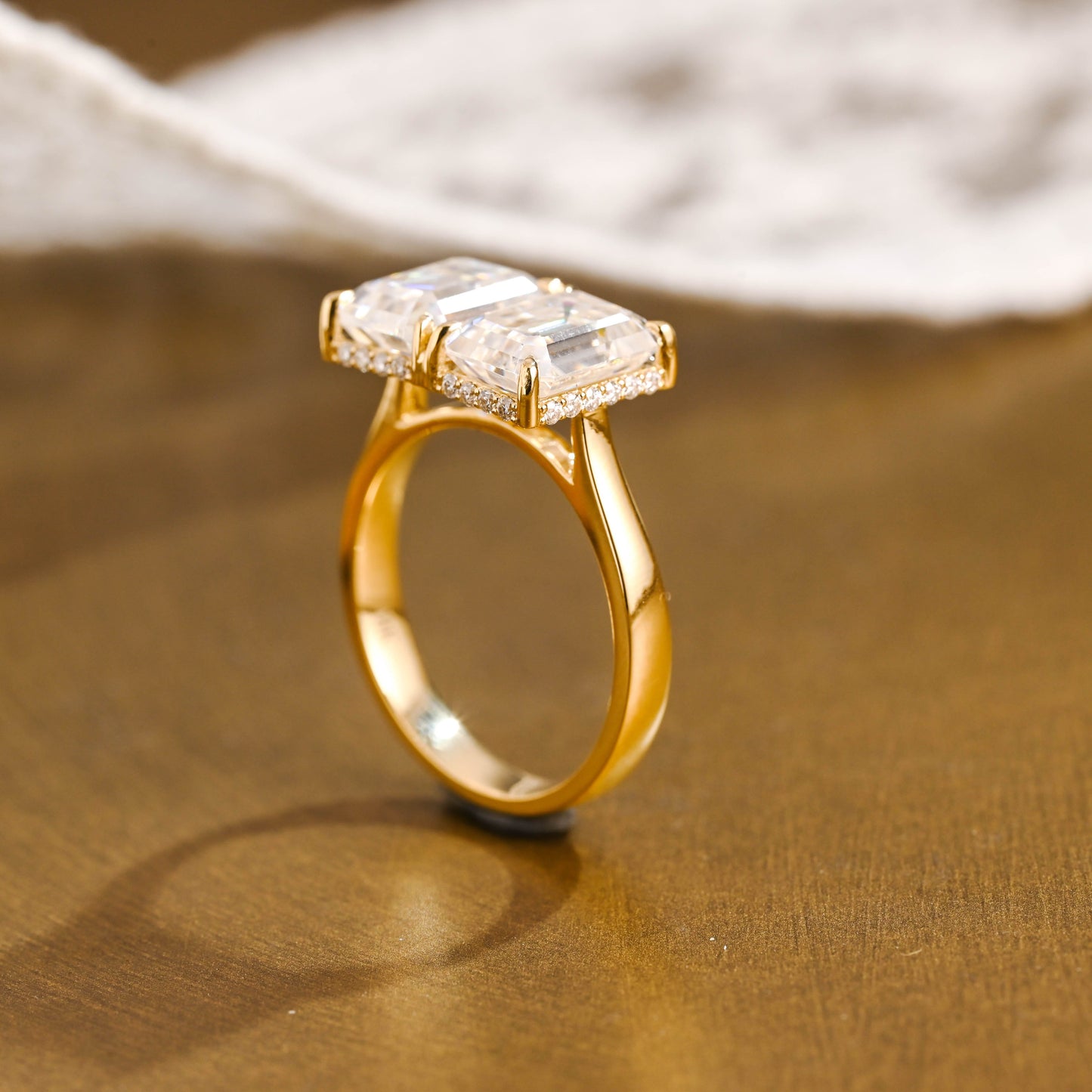 2 CT Round Three Stones Lab Grown Diamond Engagement Ring