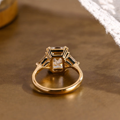 2 CT Round Three Stones Lab Grown Diamond Engagement Ring