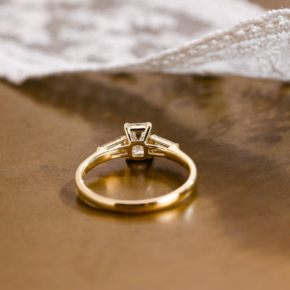 2 CT Round Three Stones Lab Grown Diamond Engagement Ring