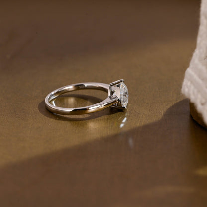 2 CT Round Three Stones Lab Grown Diamond Engagement Ring