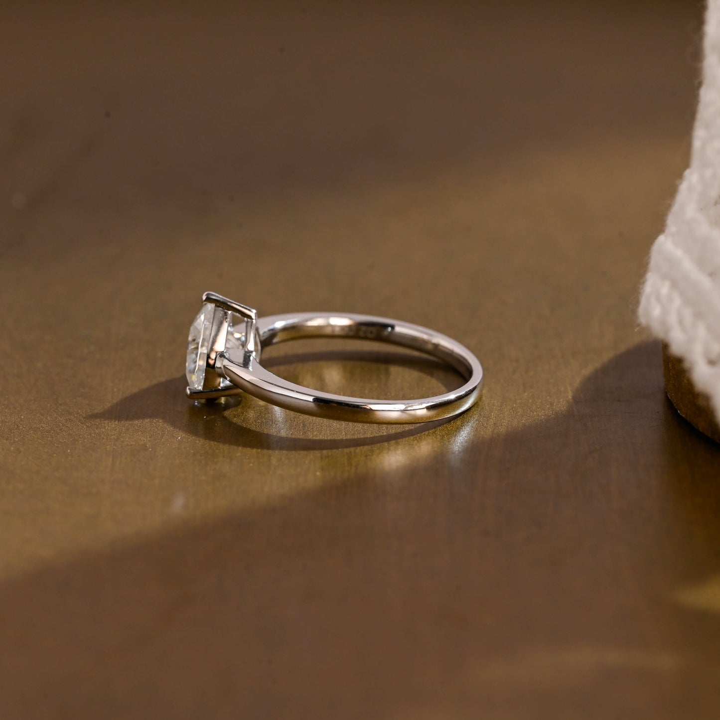2 CT Round Three Stones Lab Grown Diamond Engagement Ring