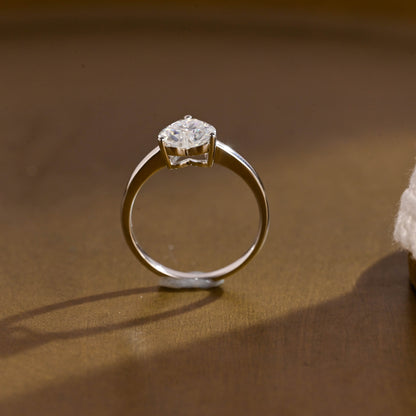 2 CT Round Three Stones Lab Grown Diamond Engagement Ring